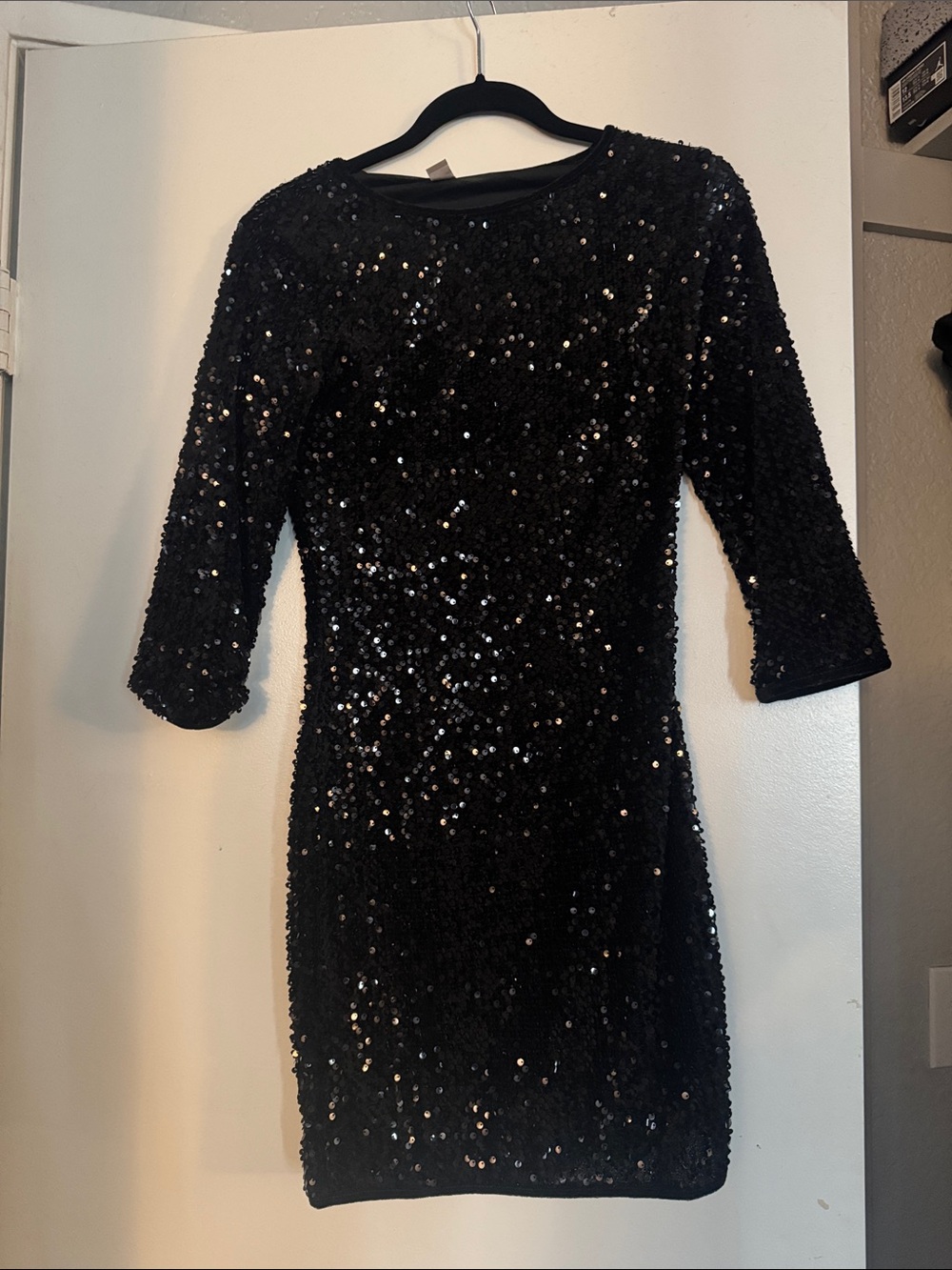 Forever 21 Black Sequin Mini Dress